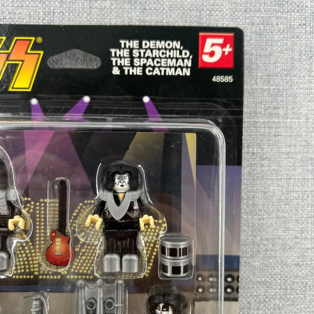 NEW K'NEX KISS Figure Set 41pc Black Rock Band Music Collectible Toy Gift 48585